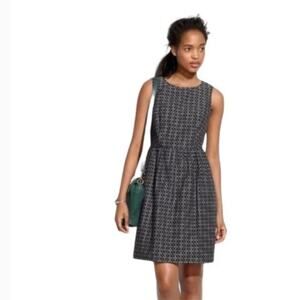 Madewell Nordstrom Women Black Embroidered Casual Dress Sleeveless size 4